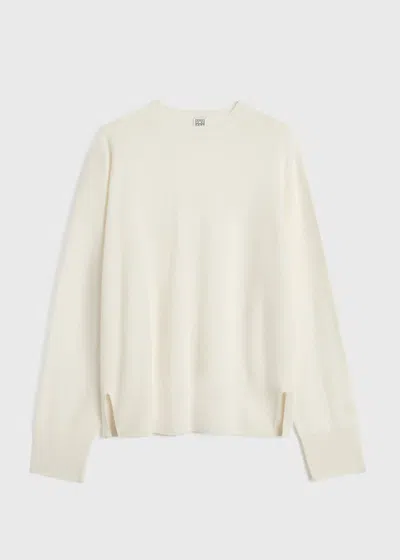 Totême Crew-neck Cashmere Knit Meringue