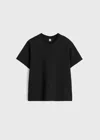 TOTÊME TOTEME CREW NECK COTTON T-SHIRT BLACK