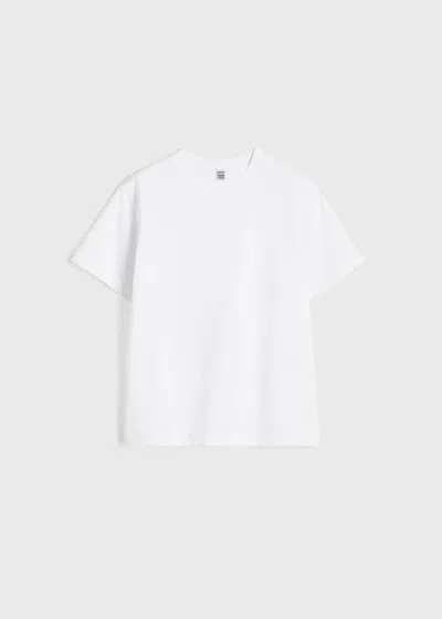 Totême Off-white Straight T-shirt In 110 Off-white