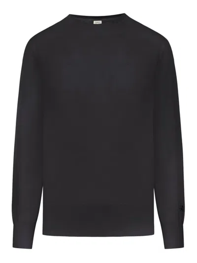 Totême Crew-neck Silk Cashmere Knit In Black