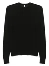 Totême Crewneck Knit Long Sleeves In Black