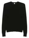Totême Crewneck Knit Long Sleeves In Black