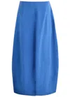 Totême Parachute Silk-blend Maxi Skirt In Blue