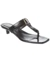 Totême Toteme Women Belted Croco Flip-flop Heels In Black