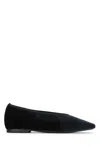 Totême Toteme Women Minimalist Velvet Ballerina Flats In Black