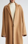 Totême Toteme Double Face Wool Cocoon Coat In Camel