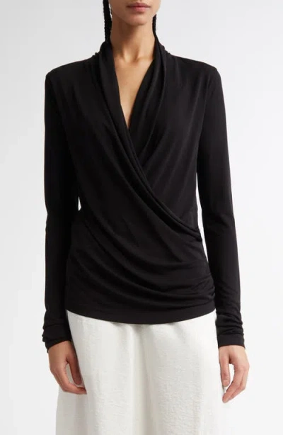 TOTÊME TOTEME DRAPED JERSEY TOP