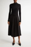 Totême Toteme Draped Jersey Top Clothing In Black