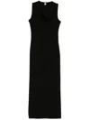 Totême Toteme Wool-blend Maxi Dress In Black