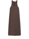 Totême Round Collar Sleeveless Dress In Brown