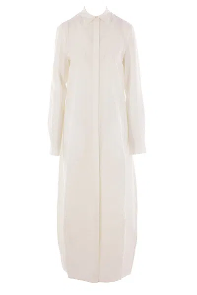 Totême Toteme Women Long Shirt Dress In White