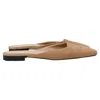 Totême Toteme Flat Mules In Beige Cashmere In Beige