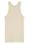 Totême Ribbed Stretch Organic Cotton-jersey Tank In Beige