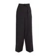 Totême Fluid Drawstring Trousers Black In Black