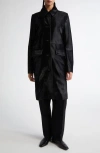 Totême Pony Hair Coat In Black