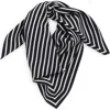 Totême Toteme Geometric Monogram Silk Scarf In White/navy