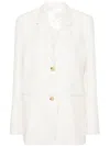 Totême Toteme Woven Blazer In White