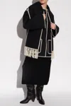 Totême Toteme Embroidered Scarf Jacket In Grey