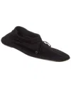 Totême The Gathered Satin Ballet Flats In Black