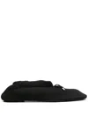 Totême The Gathered Satin Ballet Flats In Black