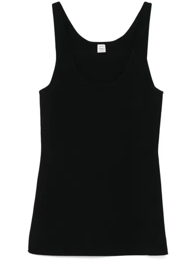 Totême Toteme Women Knitted Tank Top In Black