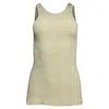Totême Toteme Knitted Tank Top In Cream Cotton In White