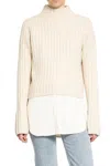 Totême Petite Chunky Rib Knit Snow In White