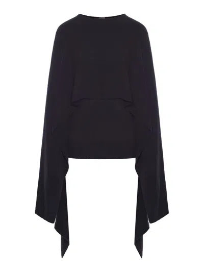 Totême Silk Cape In Black