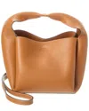 Totême Hammered Leather Bucket Bag In Brown