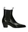 Totême Toteme Woman Ankle Boots Black Size 11 Leather In Black