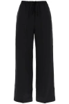 TOTÊME TOTEME LIGHTWEIGHT LINEN AND VISCOSE TROUSERS