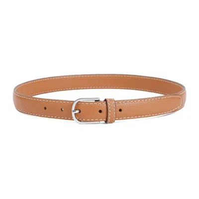 Totême Logo Detailed Buckled Belt In Brown