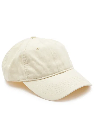 Totême Off-white Embroidered Cap In Cream