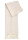 Totême Toteme Logo-intarsia Wool Scarf In White