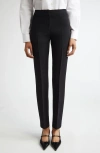 Totême Toteme Low Waist Cigarette Trousers In Black