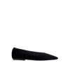 Totême Toteme Women Minimalist Velvet Ballerina Flats In Black