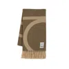 Totême Toteme Monogram Jacquard Scarf In Brown
