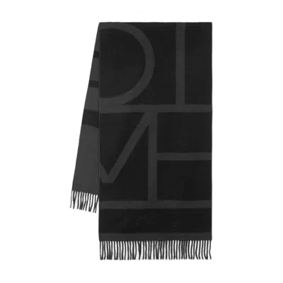 Totême Toteme Monogram Jacquard Scarf