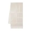 Totême Echarpe Monogram Jacquard - Toteme - Laine - Blanc In White