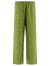 Totême Monogram Silk Pj Bottoms Laurel In Green