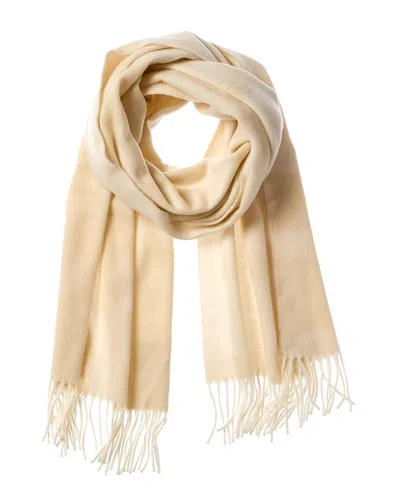Totême Toteme Monogram Wool Scarf In White