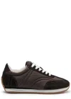 Totême Toteme Pre Nylon Low Top Sneakers In Brown