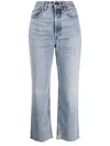 Totême Toteme Woman Jeans Blue Size 28w-30l Organic Cotton In Clear Blue