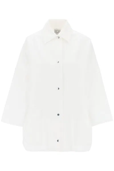 Totême Organic Cotton Overshirt For In White