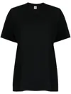 Totême Toteme Women's Black Logo-embroidered Organic Cotton T-shirt In Black