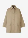 Totême Cotton Twill Overshirt Jacket In Shirt Collar