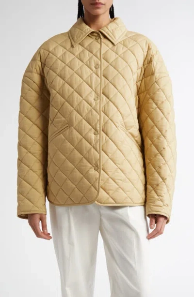 Totême Toteme Oversize Quilted Jacket In Desert