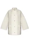 Totême Oversized-hemdjacke Aus Baumwoll-twill In White