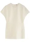Totême Toteme Panelled Wool-blend Top In Cream