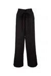 Totême Fluid Drawstring Trousers Black In Black